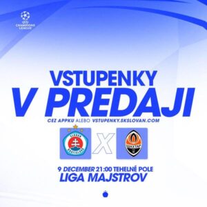 ŠK Slovan Bratislava vs FC Shakhtar Donetsk